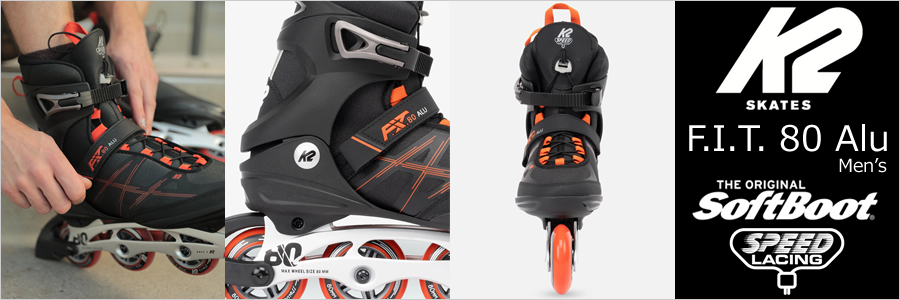 K2 男性用 インラインスケート F.I.T. 80 Alu Mens