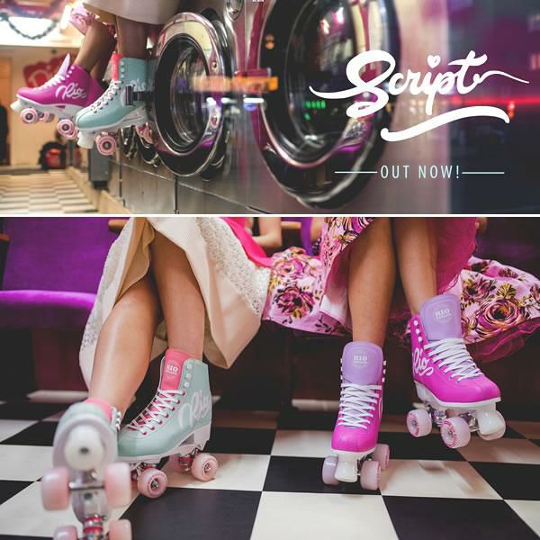 RIO ROLLER ローラースケート SCRIPT Teal×Coral ローラースケート通販