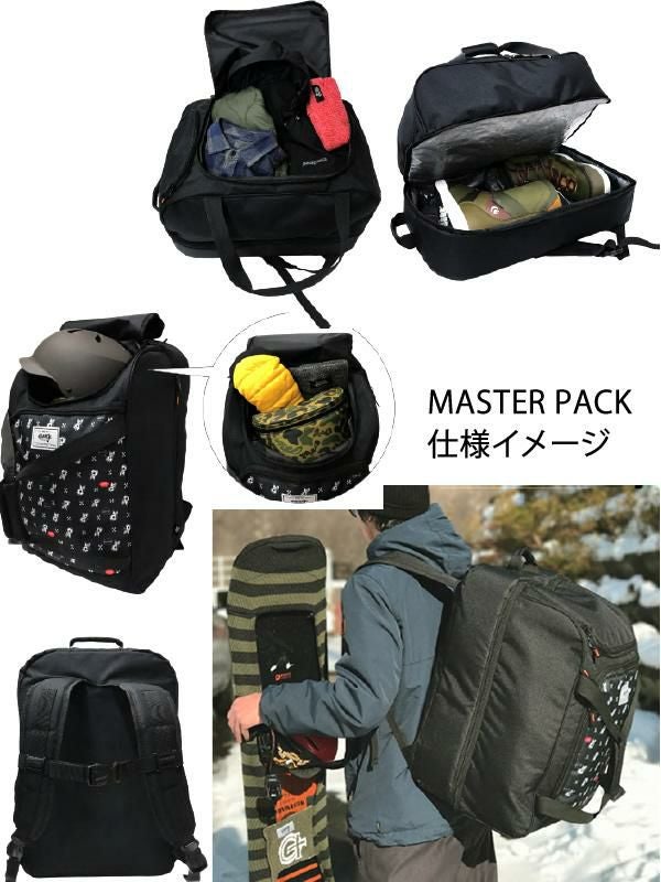 スノーボード ブーツバッグ ORAN'GE MASTER PACK BLACK マスターパック