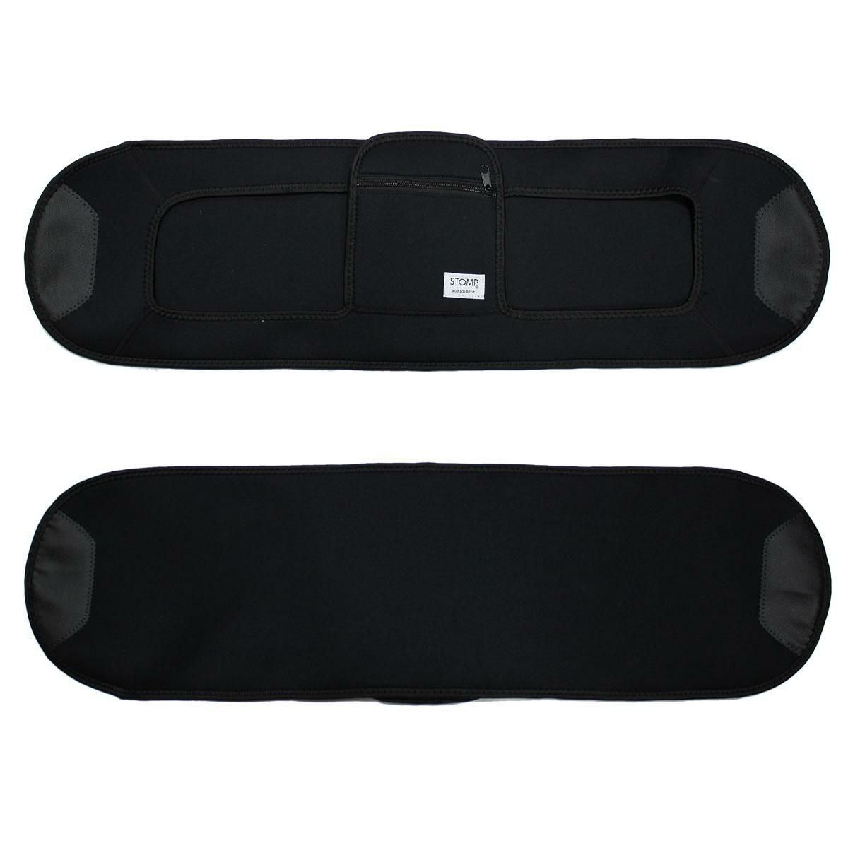 STOMP オリジナル スケートボード用 デッキカバー BLACK ネオプレーン