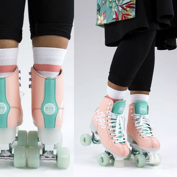 RIO ROLLER ローラースケート SCRIPT Peach×Green ローラースケート