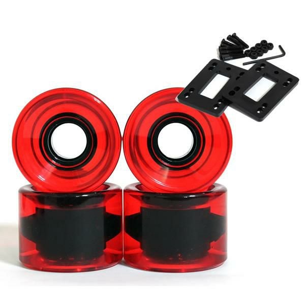 スケボー ソフトウィール オリジナル ウィール単品 クリアブラック