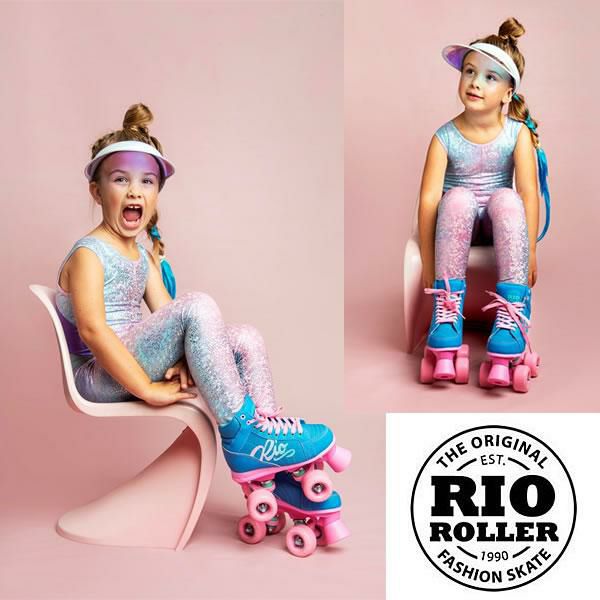RIO ROLLER ローラースケート LUMINA Blue-Pink ローラースケート通販