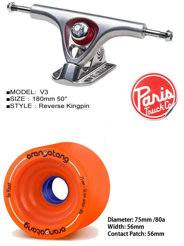 ポイント10倍 ロングスケートボード ローデッド ダービッシュサマ