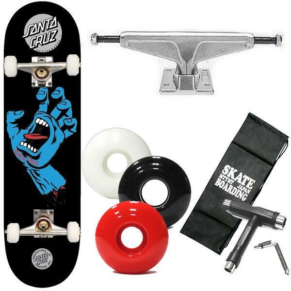 サンタクルーズ スケボー コンプリート スクリーミングハンド ブラック
