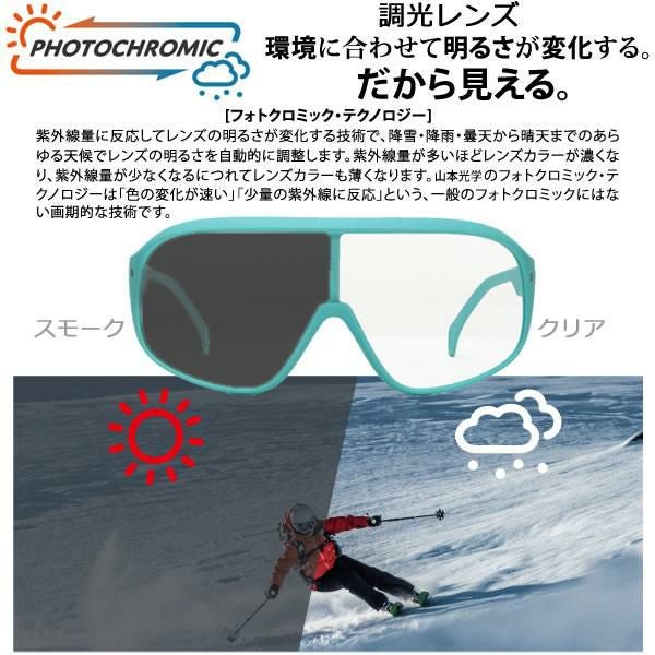 正規品 無料ラッピング可]SNOWFIELD 調光サングラス SF-06 スカイ