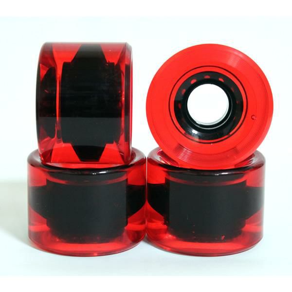 スケボー ソフトウィール オリジナル ウィール単品 クリアレッド 59mm