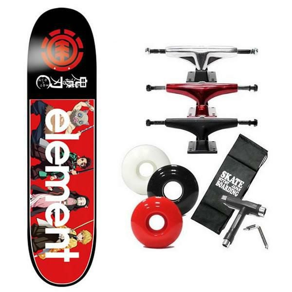 スケボーコンプリート　　venture 5.25 8インチ　element ELEMENT（エレメント） スケボー コンプリート ブランクデッキ + 5.25
