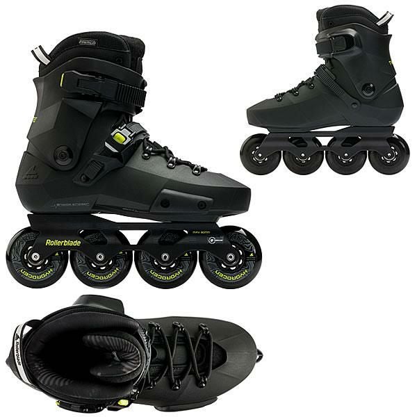 ローラーブレード インラインスケート 大人 TWISTER XT Black-Lime