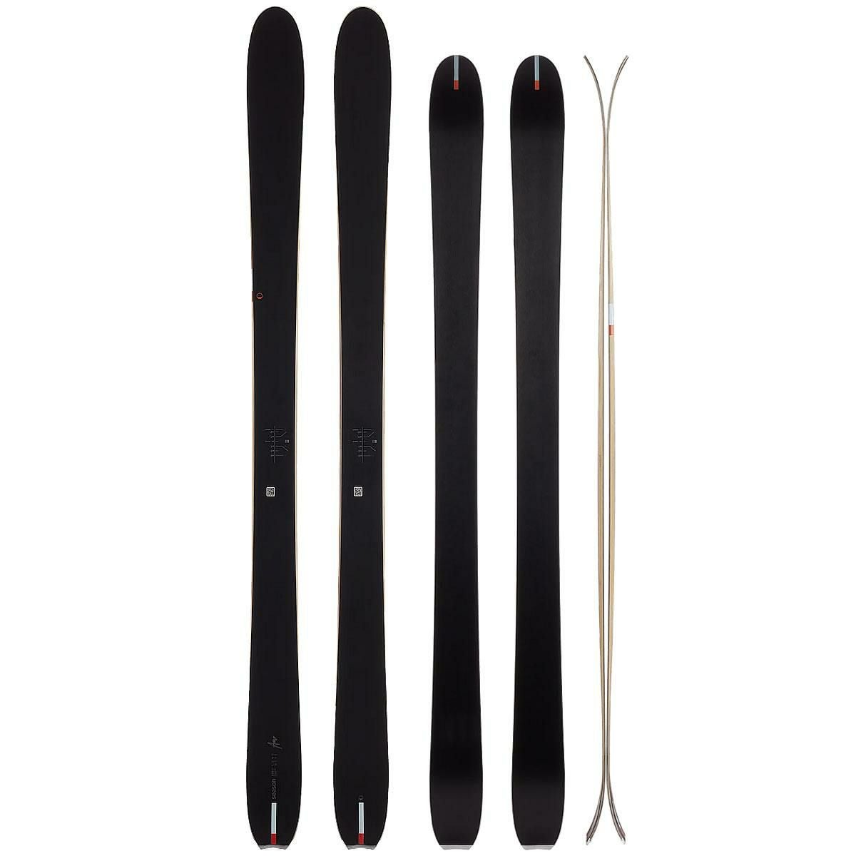 season eqpt. 2025 AERO -Black- エアロ スキー板 単品 (板のみ