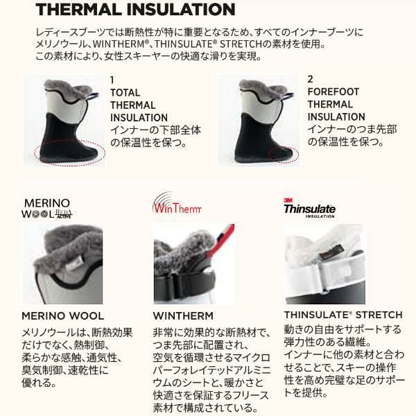 ロシニョール スキーブーツ 女性用 KELIA 50 ブラック（24-25 2025