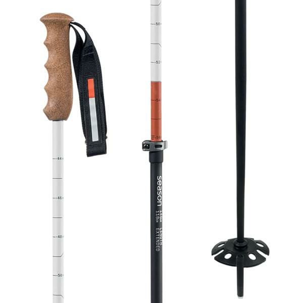 season eqpt. シーズン スキーポール Adjustable Ski Poles 110-140cm