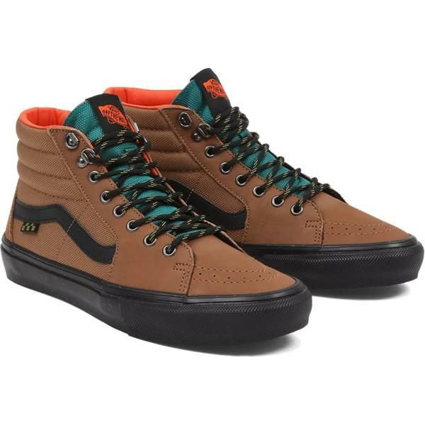 VANS スニーカー ハイカット ○26cmのみ SKATE SK8-HI OUTDOOR BROWN 
