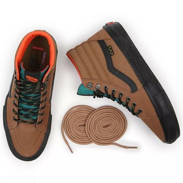 VANS スニーカー ハイカット ○26cmのみ SKATE SK8-HI OUTDOOR BROWN