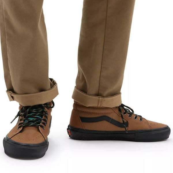 VANS スニーカー ハイカット ○26cmのみ SKATE SK8-HI OUTDOOR BROWN