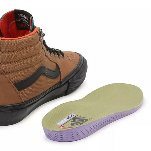 VANS スニーカー ハイカット ○26cmのみ SKATE SK8-HI OUTDOOR BROWN