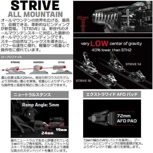 アトミック ビンディング STRIVE 12 GW Black (AD5002240) ATOMIC スト