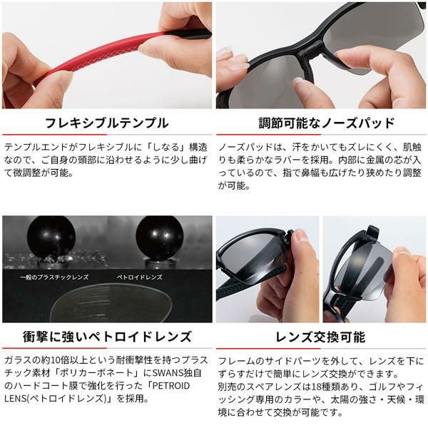 スワンズ サングラス LION SIN(LI SIN-0714 PAW) ULTRA for GOLF