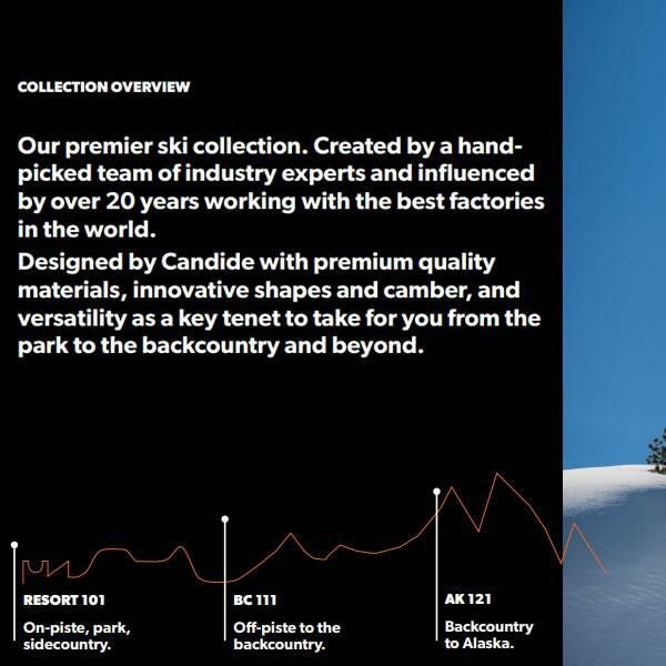 CANDIDE SKIS キャンディッド スキー 2026 BC 111 ビーシー111 スキー