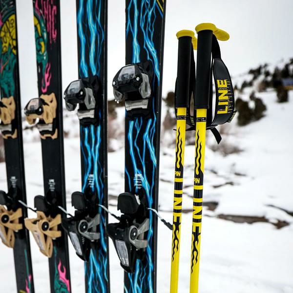 ライン スキーポール 2024 PIN Black-Yellow A2302005013 ピン LINE