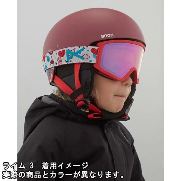 アノン ヘルメット 子供用 2024 23-24 ANON RIME3 ラウンドフィット