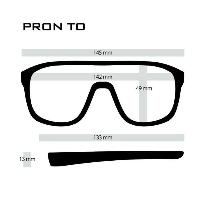 ダンシェイディーズ サングラス 一眼レンズ PRON TO Black frame x
