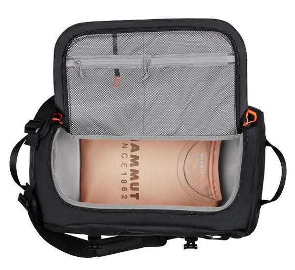 マムート 背負えるダッフルバッグ リュック CARGON 60L black 2570