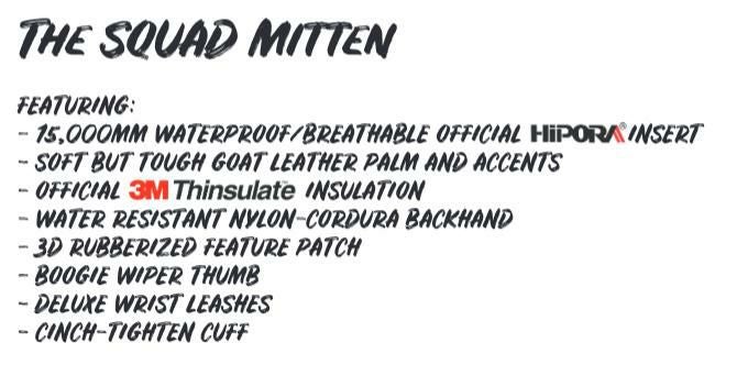 RAD GLOVES ラッドグローブ THE SQUAD MITTEN /CHEETAH ミトングローブ