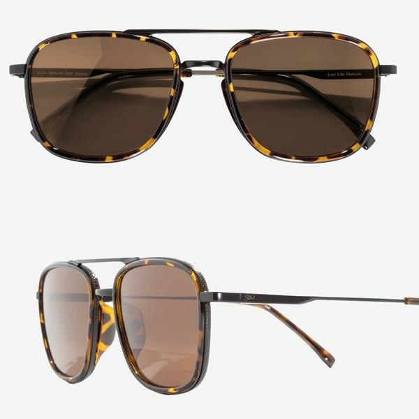 サンスキー サングラス 偏光レンズ Estero Tortoise Amber (SUNESTAM