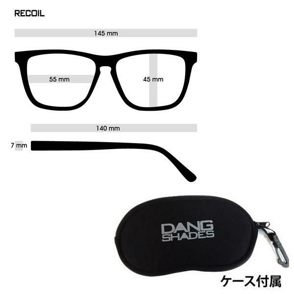 ダンシェイディーズ 偏光 dangshades RECOIL Dark Black Wood Matte x