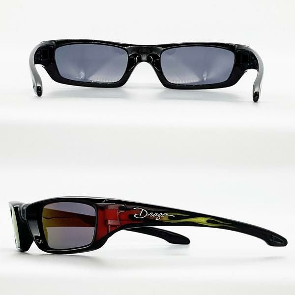 ドラゴン サングラス TRAP BLACK FLAME / GREY ION (FLAME) (MADE IN