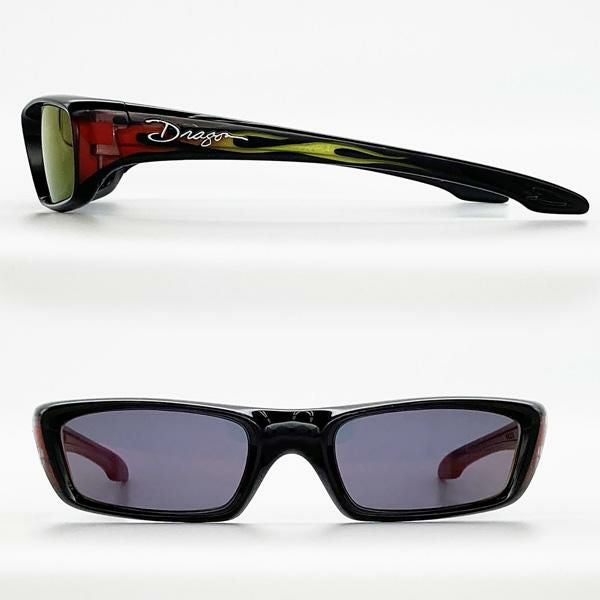 ドラゴン サングラス TRAP BLACK FLAME / GREY ION (FLAME) (MADE IN