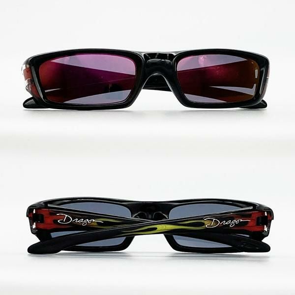 ドラゴン サングラス TRAP BLACK FLAME / GREY ION (FLAME) (MADE IN 