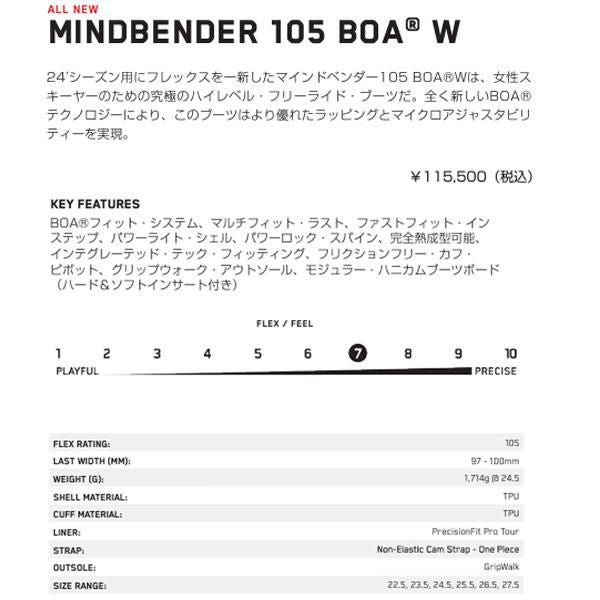 K2 スキーブーツ BOA レディース MINDBENDER 105 BOA W テック 