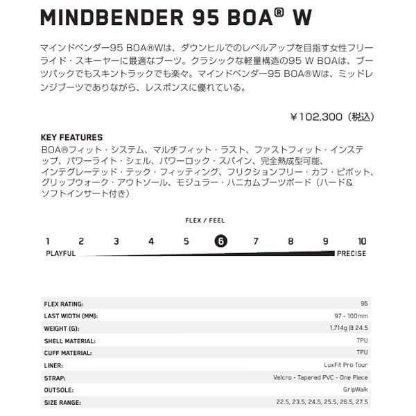 K2 スキーブーツ BOA レディース MINDBENDER 95 BOA W テック