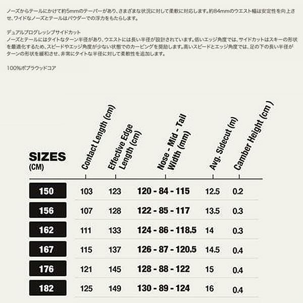 season eqpt. 2026 PRIMER プライマー スキー板 単品 (板のみ
