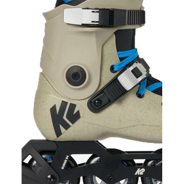 K2 インラインスケート 大人 SURGE 84 Khaki-Blue ハードシェル