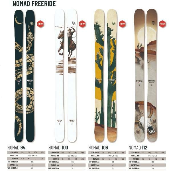 ICELANTIC アイスランティック スキー 2025 NOMAD 100 スキー板 単品