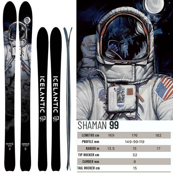 ICELANTIC アイスランティック スキー 2025 SHAMAN 99 スキー板 単品