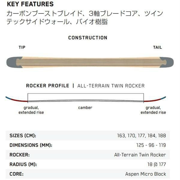K2 フリースタイルスキー 2025 OMEN TEAM スキー板 単品 (板のみ