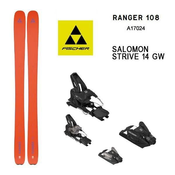フィッシャー スキー板 (24-25 2025) RANGER 108 + 25 サロモン STRIVE
