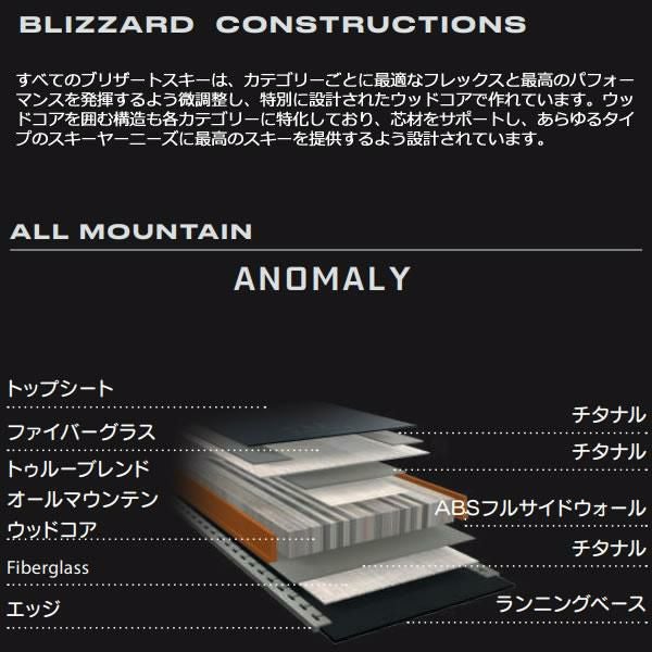 ブリザード スキー板 (24-25 2025) ANOMALY 102 + 25 マーカー SQUIRE