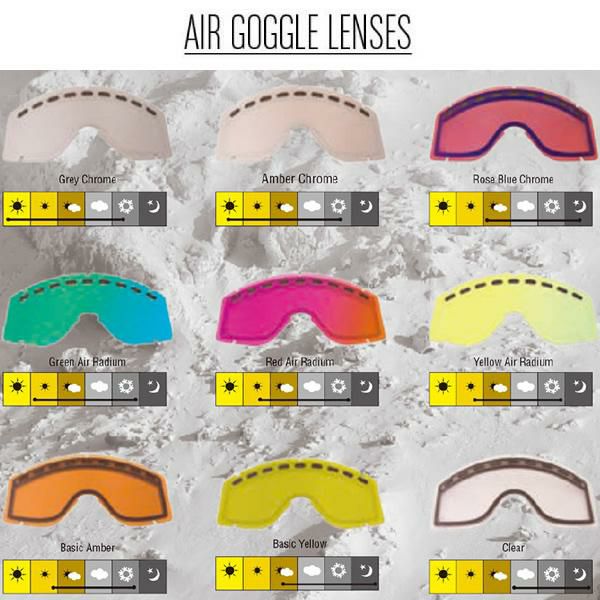 エアブラスター ゴーグル AIR GOGGLE / BLACK GLOSS -RED AIR Radium