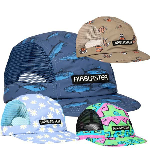 エアブラスター NO FLAP CAP ショートバイザーキャップ MESH JET