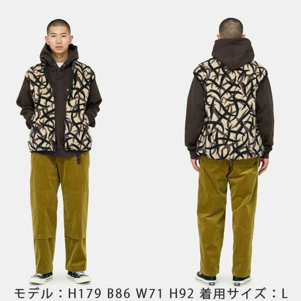 グラミチ ベスト リバーシブルフリースベスト TRIBAL TERRA (G4FU-J016