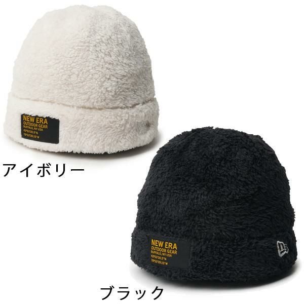 ニューエラ ニット帽 ベーシック ビーニー Mink Fleece ウーブンパッチ