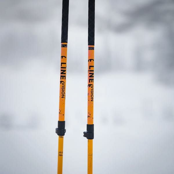 ライン スキーポール 2025 VISION Orange 103～145cm 伸縮式