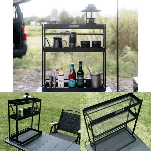 FOLDING SHELF 折り畳み収納棚 持ち運び フォールディングシェルフ