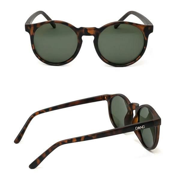 ダンシェイディーズ サングラス 偏光 ATZ Tortoise Matte x Green Gray