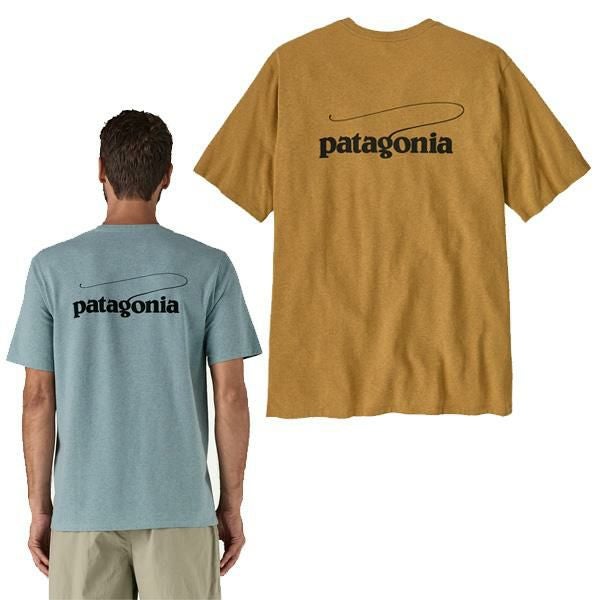 パタゴニア メンズ Tシャツ キャスティング・ロゴ・レスポンシビ